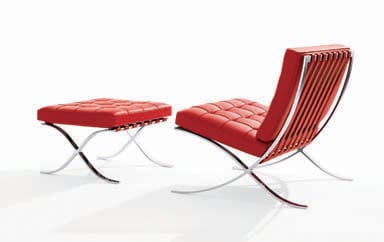 Barcelona chair by Mies van der Roh