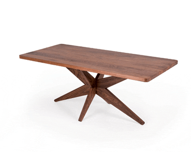 Starfish table, 2003, which can be used as a dining table or a desk