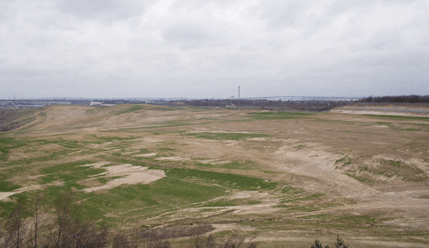 The Eastern Quarry, looking north west from the Observatory 