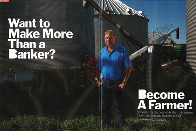 An advert for farmers from Rem Koolhaas's essay for Icon