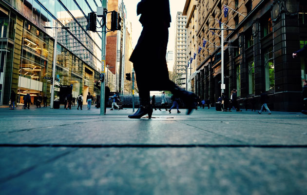 Image of a pedestrian in Sydney_iconeye.com