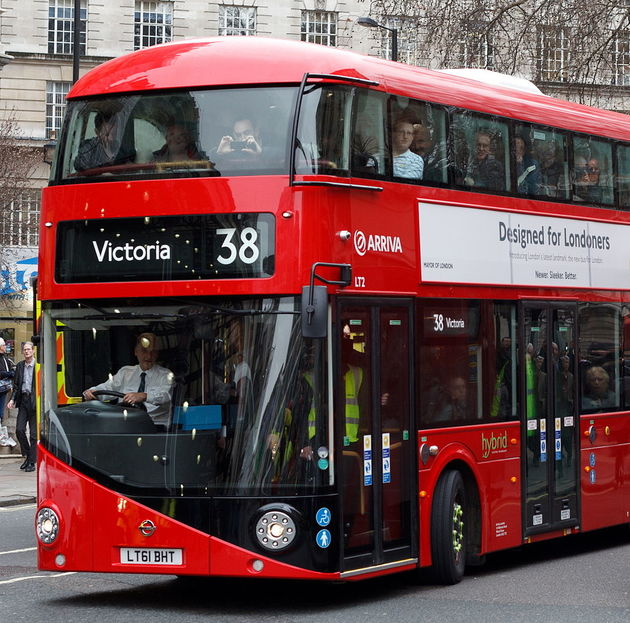 New Routemaster bus by Thomas Heatherwick introduced by Boris Johnson when he was Mayor of London ICON