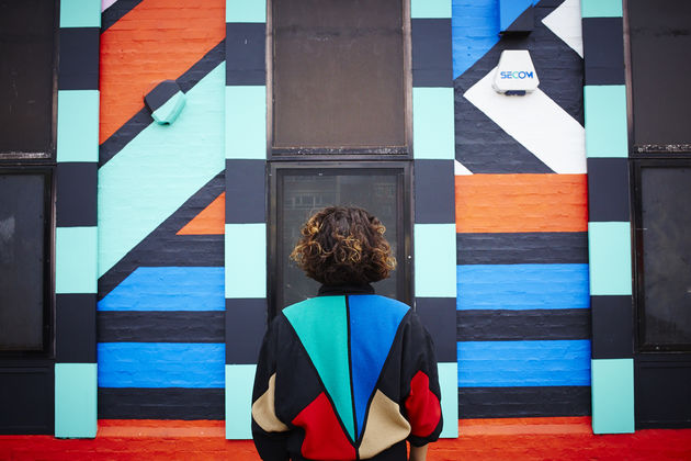 Dream Come True mural in East London by Camille Walala. Photography by J. Lewis 04
