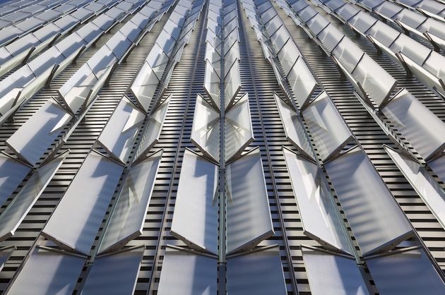 Exterior detail of the One World Trade Center. Image courtesy Skidmore, Owings & Merrill